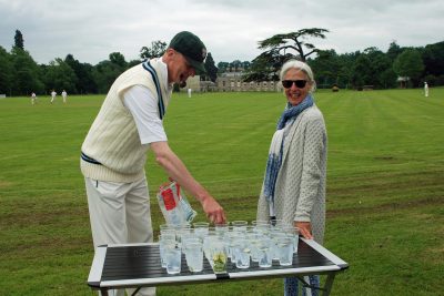 preparing gin for CRGCC tea