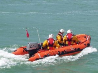 Spirit of Juniper lifeboat in action
