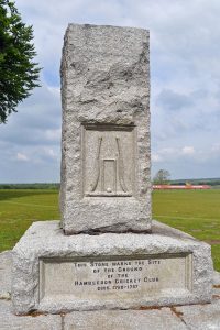 Memorial to foundiing of cricket, Hambleden