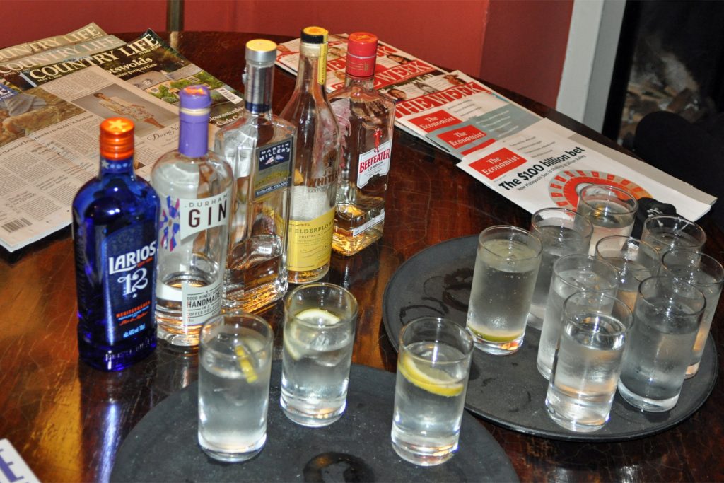 gins consumed at CRGCC dinner at University Pitt Club Cambridge