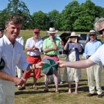 presentation of althorp cap, earl spencer and bill krarup