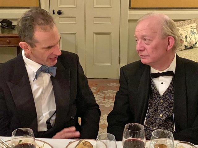 Dick Cawley and Alex Hunt, Campaign for Real Gin annual dinner 2018